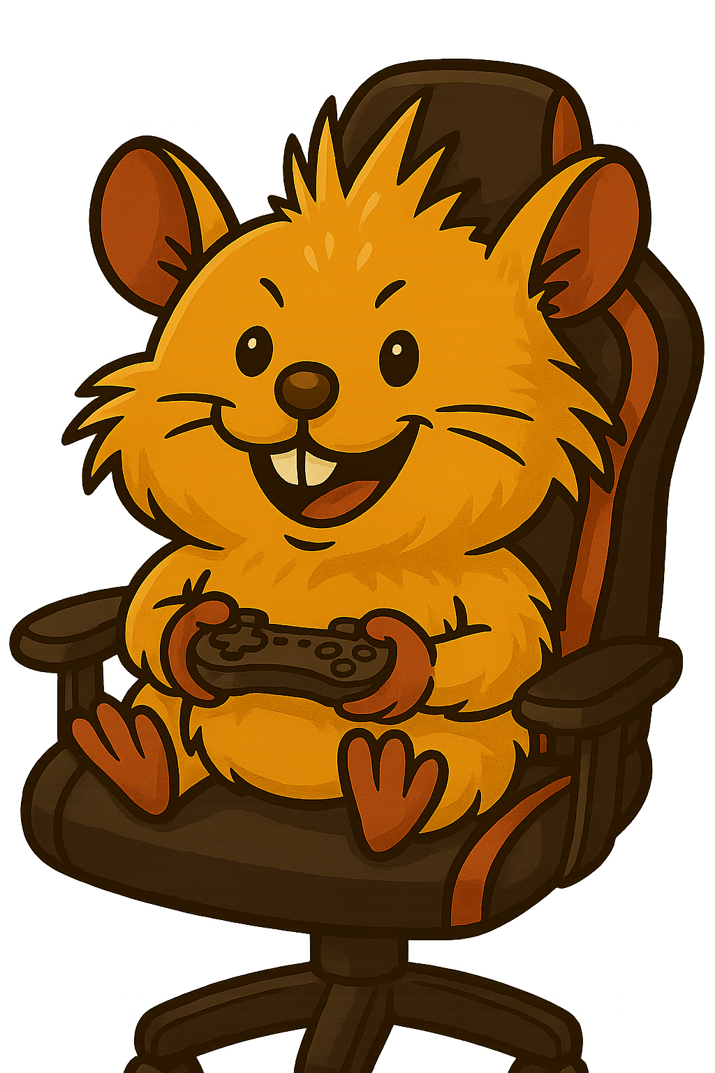 Gaming gerbil mascot